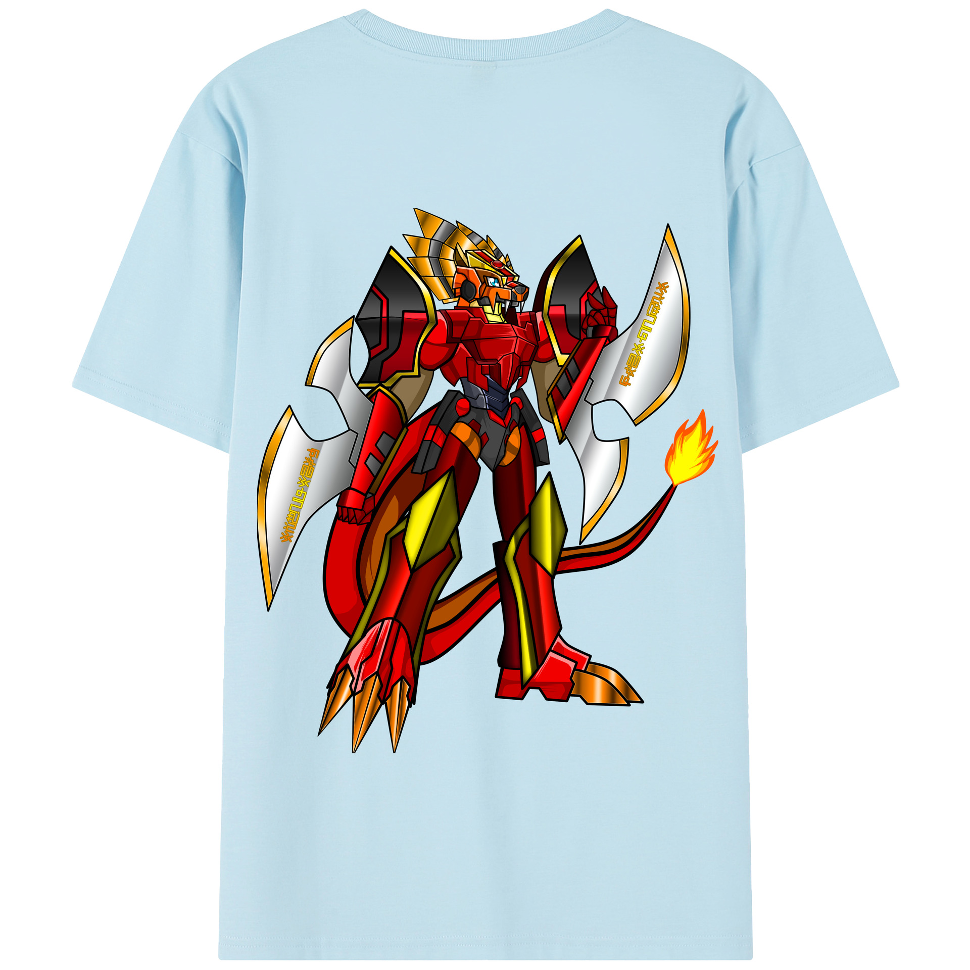 （画像用） Digimon デジタルモンスター/デジモン 綿100％半袖Tシャツ（背面プリント）